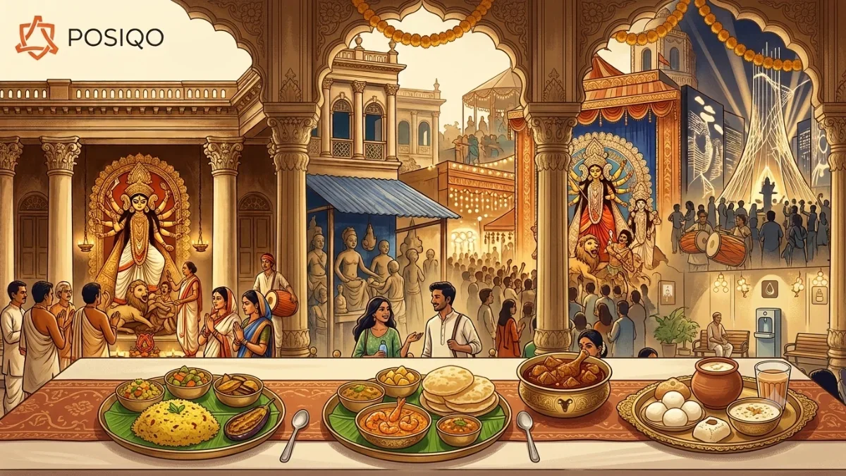 Durga Puja Food in Bengal: From Bhog and Home Feasts to Street-Food Adventures